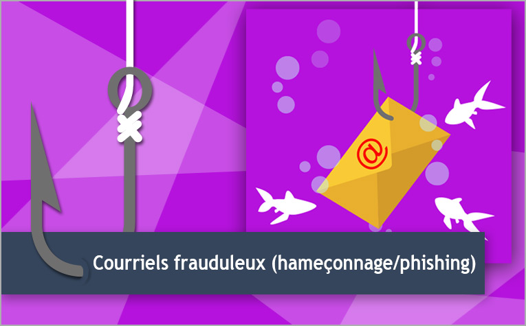 illustration d'une envelope symbolisant un courriel hameçonnée